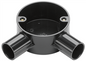 Conduit 20mm 2 Way Angle Black CRB20