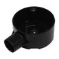 Conduit 20mm 1 Way Terminal End Box Black CRB20