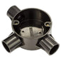 Conduit 20mm 3 Way Tee Black CRB20