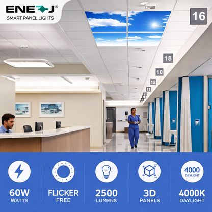 SKY Cloud LED Panel 2D version, 60x60cms, 40W (4 pcs set)