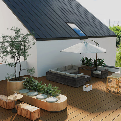 Britwall 3D Embossed Composite Decking Teak B 4000 x 148 x 21 mm Slip Resistant Outdoor Deck Board