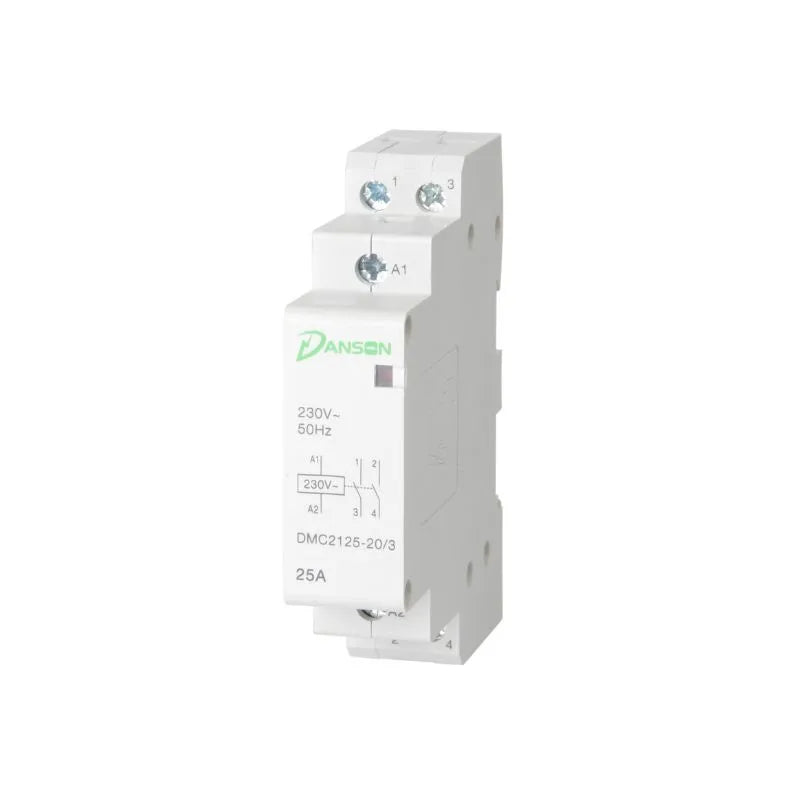 Danson Modular Contactor, 25A, 2P 1 Module 2NO 230V 50Hz