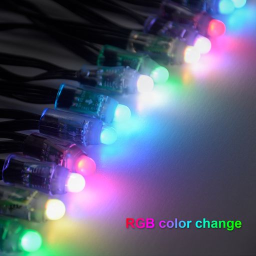ENER-J Smart WiFi RGB Fairy Lights 5M, Alexa & Google Compatible, Music Sync LED String Lights with Remote, USB Powered, Flexible Copper Wire, Dimmable Multicolour Lighting | Single pack