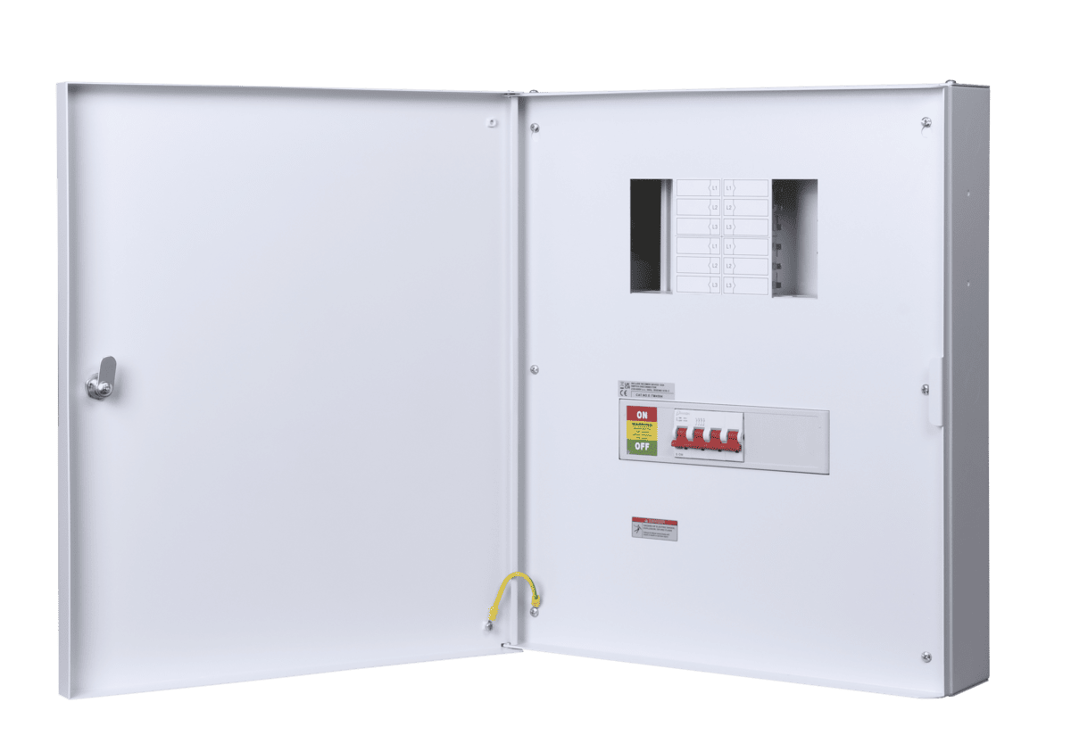 Danson 4 Ways 3P+N B Type Metal Distribution Board With 125A Main Switch Incomer