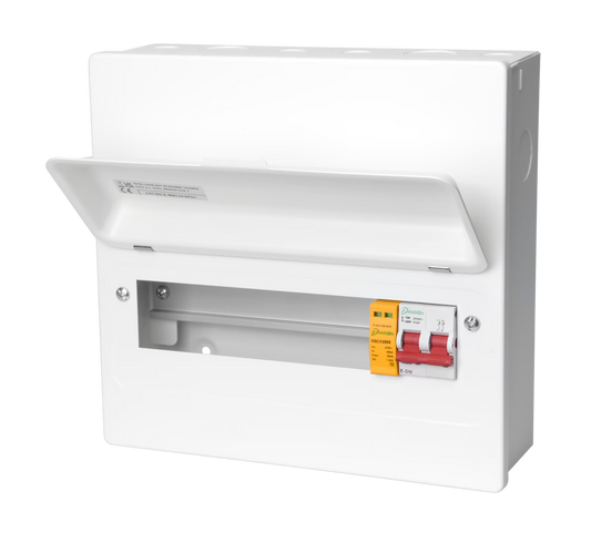 Danson 16 Module Consumer Unit 100A Main Switch & SPD 12 Way Usable