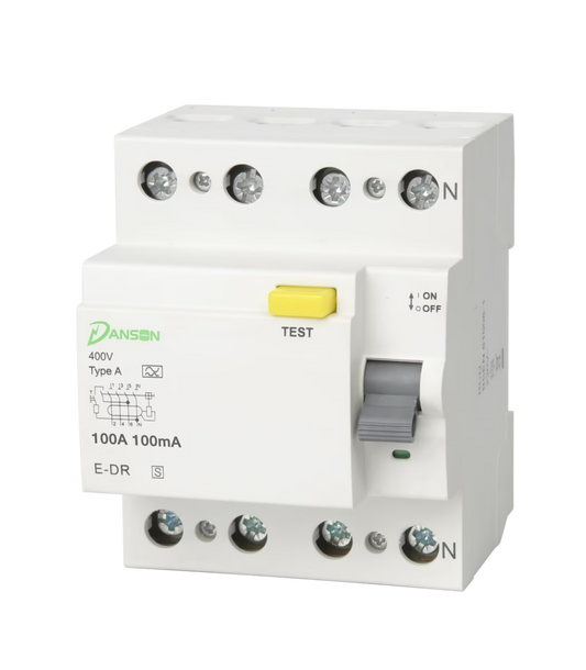 Danson 4P 100A / 100mA RCD – Type A – Time Delay