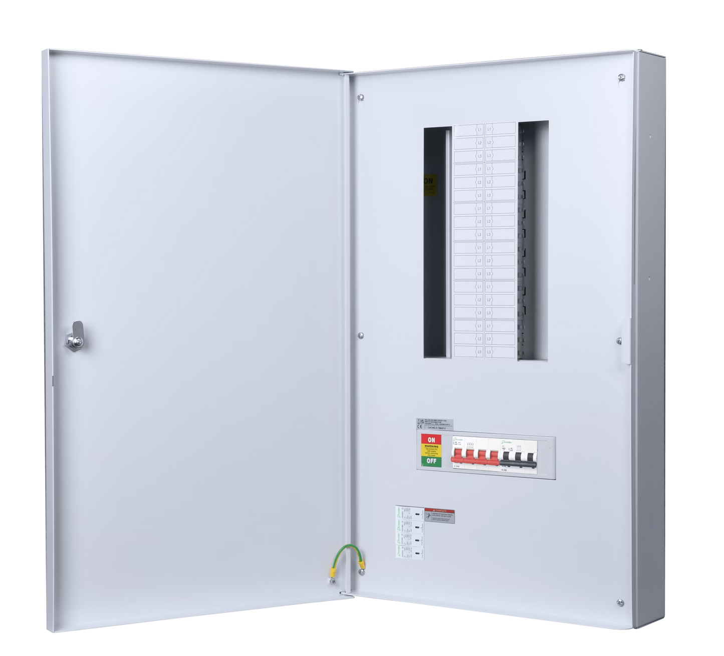 Danson 12 Ways 3P+N B Type Metal Distribution Board With 125A Main Switch Incomer and SPD