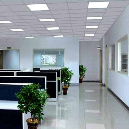 Ener-J Pack of 6 LED Slim Edgelit Ceiling Panels, 60x60cm, 40W, 6000K Cool White, 3600 Lumens