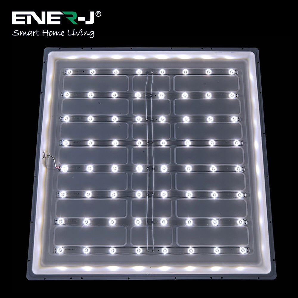 595x595x30 MM, 40W LED Ceiling Slim Backlit Panel 6000K, IP20 Rating to Prevent Dirt, Moist, Eco Friendly, No Harmful Elements, 2 Years Warranty | Pack of 2