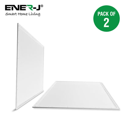 595x595x30 MM, 40W LED Ceiling Slim Backlit Panel 6000K, IP20 Rating to Prevent Dirt, Moist, Eco Friendly, No Harmful Elements, 2 Years Warranty | Pack of 2
