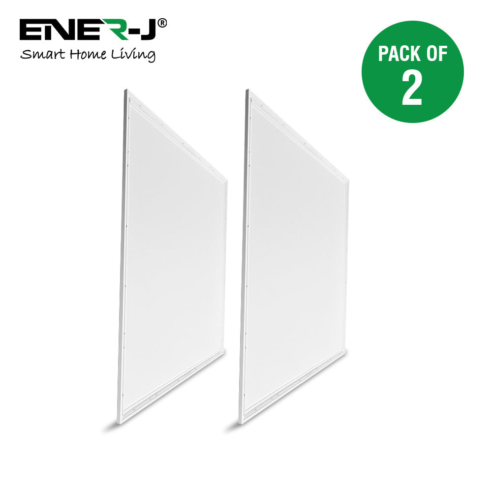 595x595x30 MM, 40W LED Ceiling Slim Backlit Panel 6000K, IP20 Rating to Prevent Dirt, Moist, Eco Friendly, No Harmful Elements, 2 Years Warranty | Pack of 2