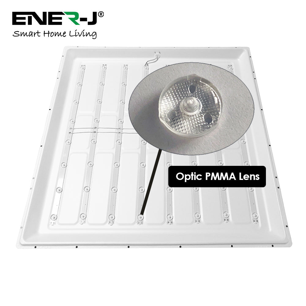 595x595x30 MM, 40W LED Ceiling Slim Backlit Panel 4000K, IP20 Rating to Prevent Dirt, Moist, Eco Friendly, No Harmful Elements, 2 Years Warranty | Pack of 6