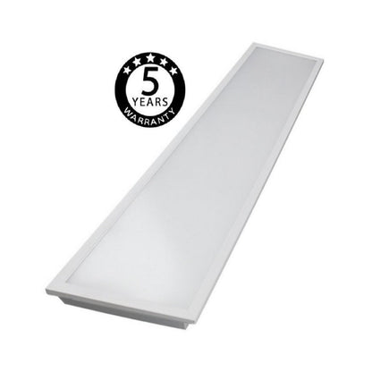 40W LED Backlit Panel Ceiling Lights 1200x300 MM 6500K, Day White, 120x30 cm Rectangular Light for Indoor Lighting | Pack of 6