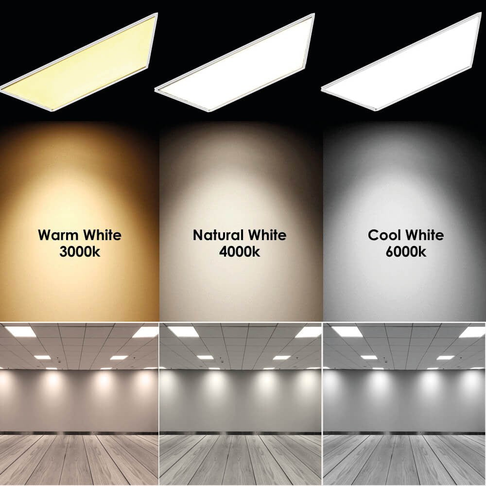 40W LED Backlit Panel Ceiling Lights 1200x300 MM 6500K, Day White, 120x30 cm Rectangular Light for Indoor Lighting | Pack of 6