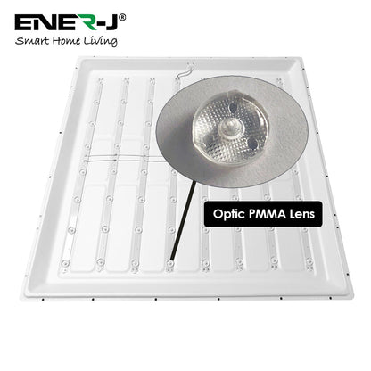Backlit LED Panel 40W, 60x60cms, TPA Diffuser, Premium Range, Surface Mounting Frames, 4000 Lumens 4000K | Pack of 2