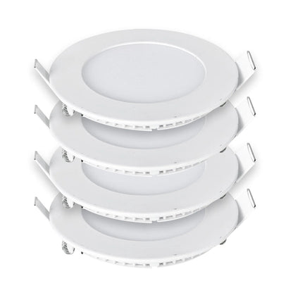 3W Recessed Round LED Mini Panel Downlight, 85mm Diameter, 70mm Hole Size, 4000K, 2 Years Warranty | Single pack