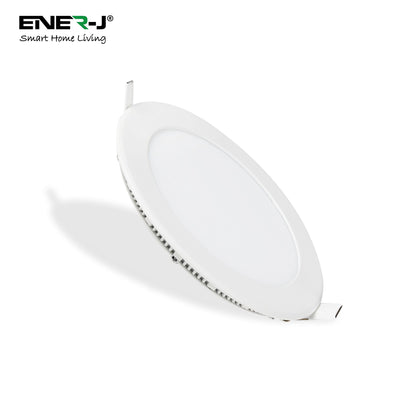 6W Recessed Round LED Mini Panel Downlight, 120mm Diameter, 105mm Hole Size, 2 Years Warranty, 20000 Hours Long life | Pack of 4 - 4000K