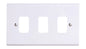 Deta Slimline 3 Gang Grid Plate Product Code: G3303