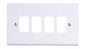 Deta Slimline 4 Gang Grid Plate G3304