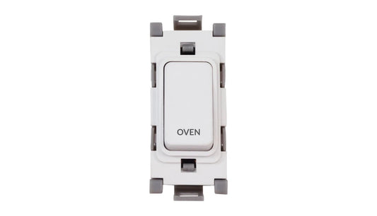 Deta Grid Switch 20A DP Oven White G3551