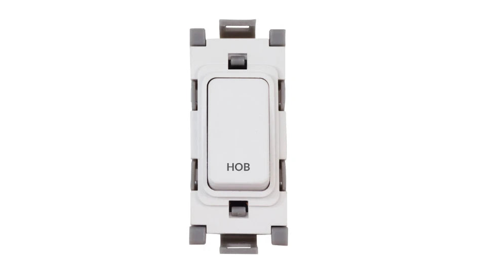 Deta Grid Switch 20A DP Hob White G3552