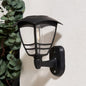Grasmere Solar Wall Lantern Black