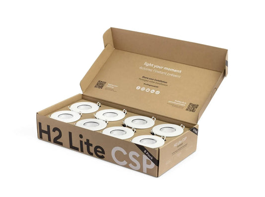 Collingwood H2 Lite CCT Fire Rated Downlight 8 Pack