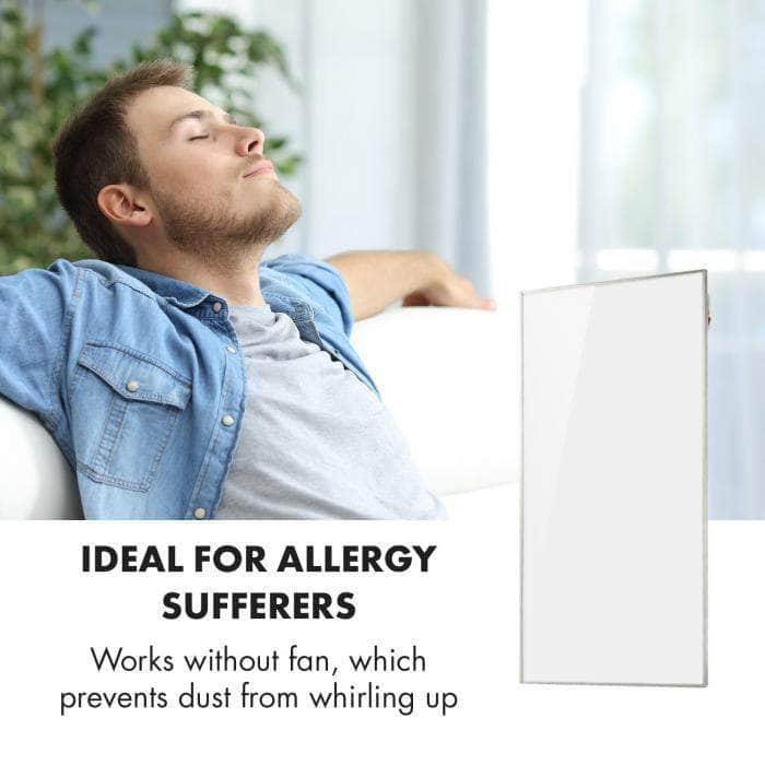 ENER-J 720W Infrared Heating Panel, 120x60cm Wall or Ceiling Mount, Energy Efficient Carbon Crystal Heater, IP24 Rated Electric Infrared Heater for Home & Office