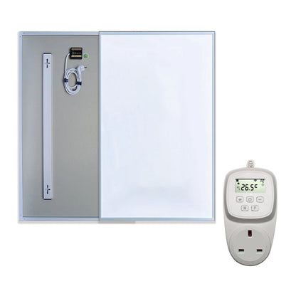ENER-J 720W Infrared Heating Panel with WiFi Thermostat, 120x60cm Wall or Ceiling Mount, Energy Efficient Carbon Crystal Electric Heater, IP24 Rated Smart Infrared Panel for Home & Office