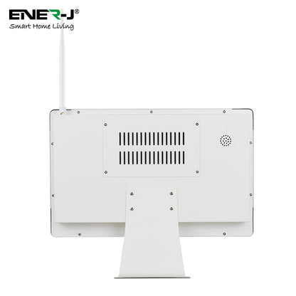 ENER-J 8CH Wireless CCTV Kit with 15.6" Full HD IPS Monitor, 1TB HDD, 1080P Outdoor Cameras with Audio & PIR Motion Detection, Plug & Play Home Security System