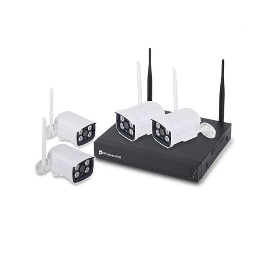 ENER-J 8CH WiFi NVR CCTV Kit with 4x1080P Outdoor IP66 Cameras, Wireless Home & Business Security System with Night Vision, Motion Alerts, Remote Access & Enhanced Signal Coverage