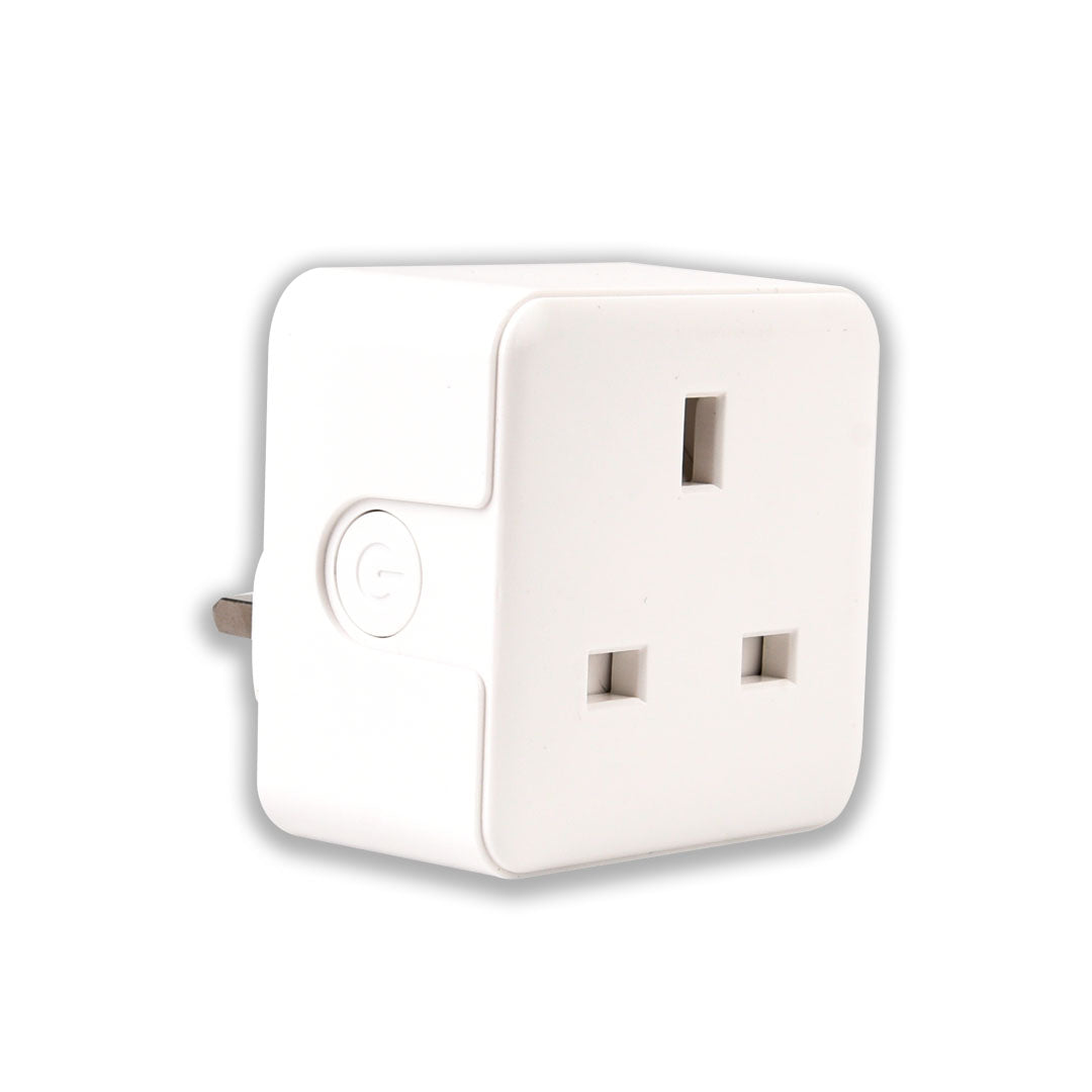 EnerJ Smart WiFi & Bluetooth 13A Plug Pack (3-Pack)‚ Compact UK Socket Design, 3120W Max Load, App Control, Timers & Scene Automation