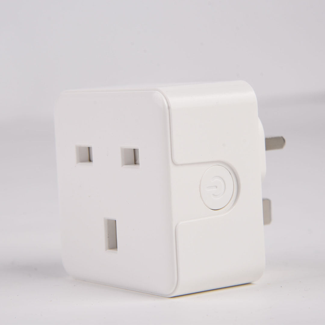 EnerJ Smart WiFi & Bluetooth 13A Plug Pack (3-Pack)‚ Compact UK Socket Design, 3120W Max Load, App Control, Timers & Scene Automation