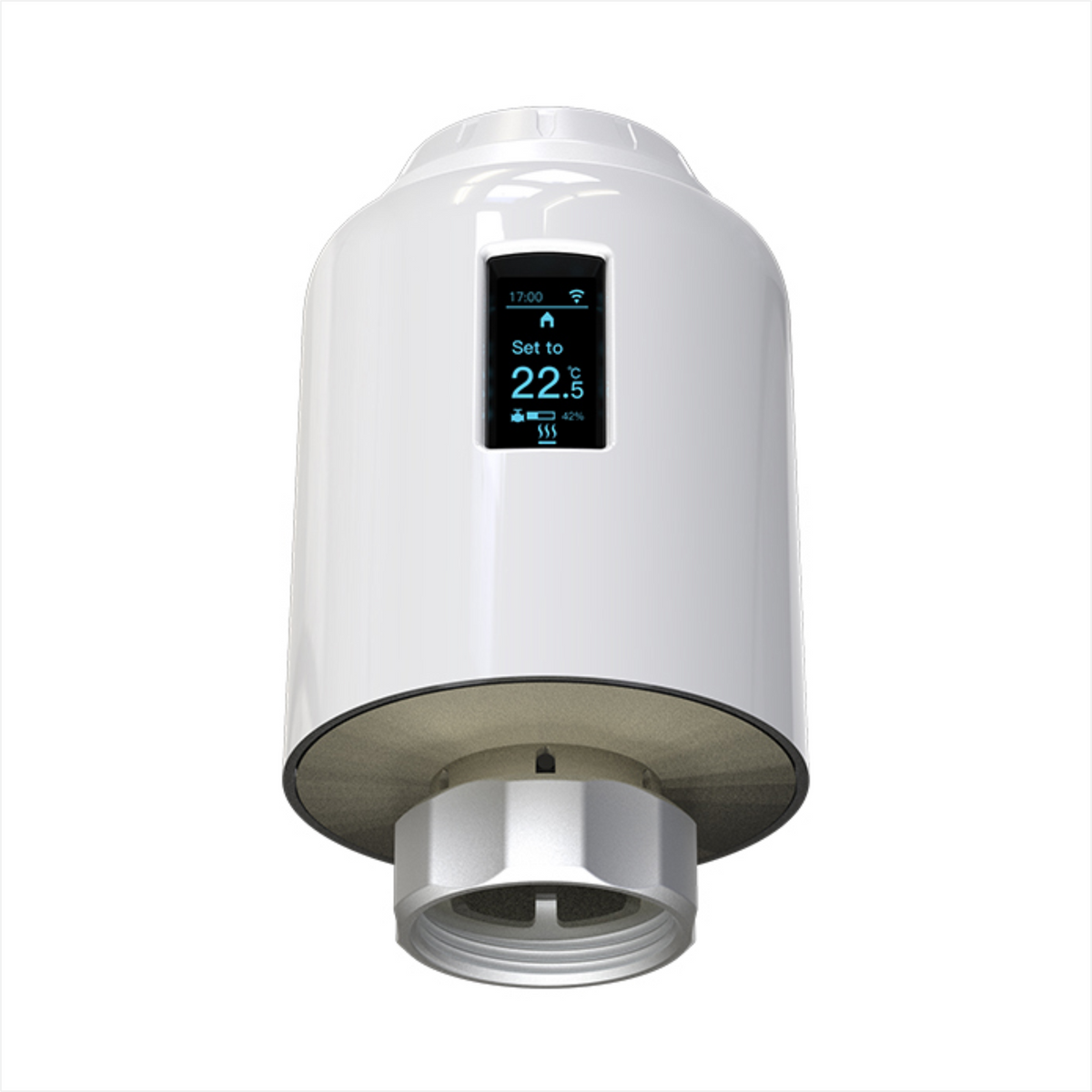 Ener-J Smart WiFi Radiator Thermostat – Digital TRV for Multi-Room Heating Control, Alexa & Google Home Compatible | Single pack