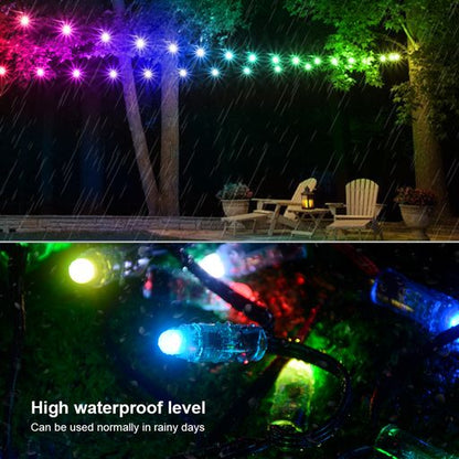 ENER-J Smart WiFi RGB Fairy Lights 5M, Alexa & Google Compatible, Music Sync LED String Lights with Remote, USB Powered, Flexible Copper Wire, Dimmable Multicolour Lighting | Single pack
