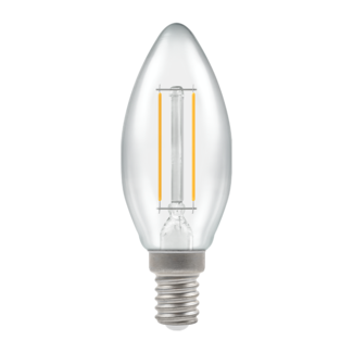 Status 2.5w (=25w) SES Candle Filament Warm White LED Light bulb