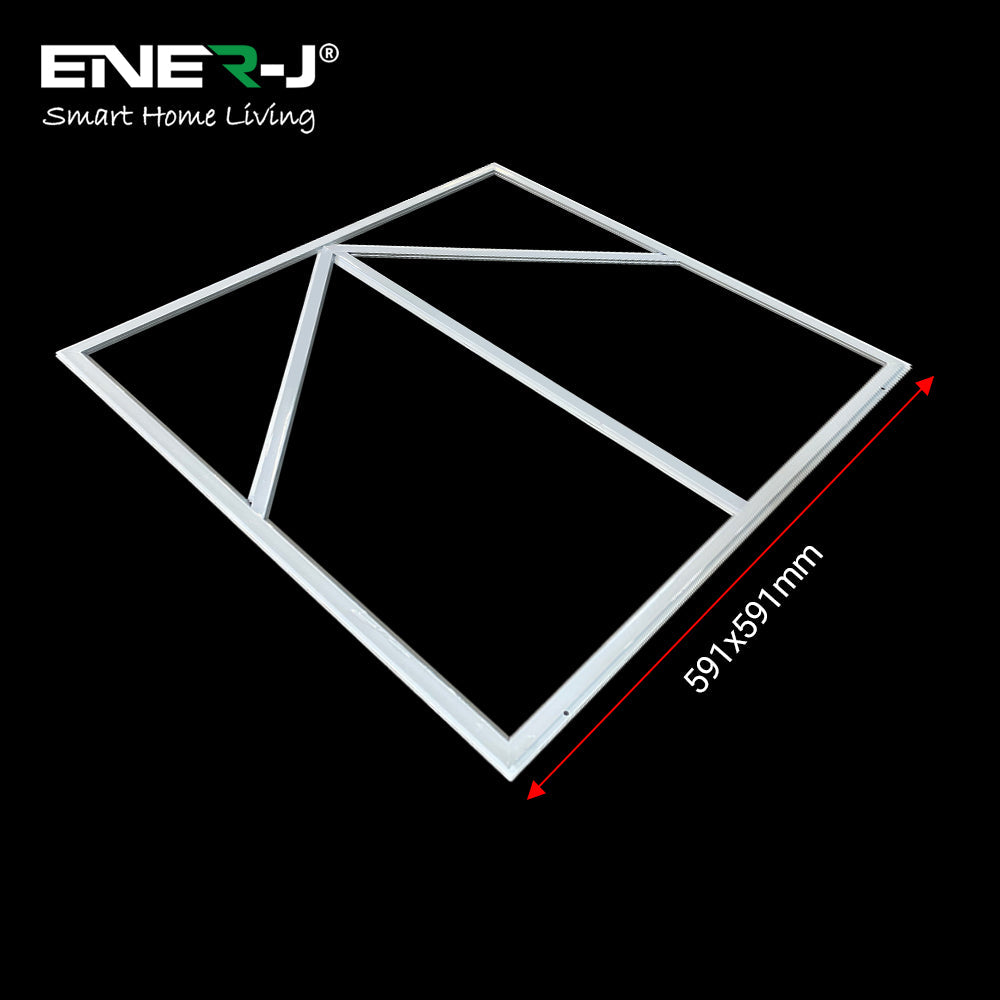 60x60cm LED Frame Panel Light with Blue Arrow Design - 40W, Cool White | Pack of 4 - 6500K