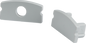 Aluminium Surface Mount Profile End Caps 1MSURCAP MLA