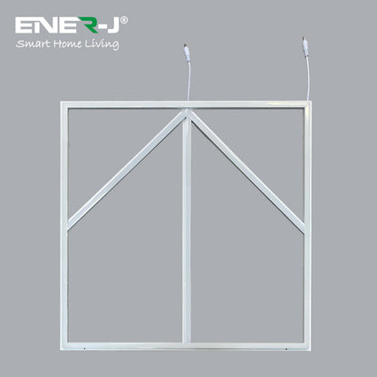 60x60cm LED Frame Panel Light with Blue Arrow Design - 40W, Cool White | Single Pack - 6500K
