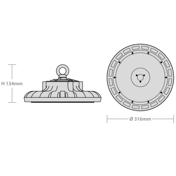 LED Commando Plus LED High Bay CCT RedArrow 120/150/200W Selectable