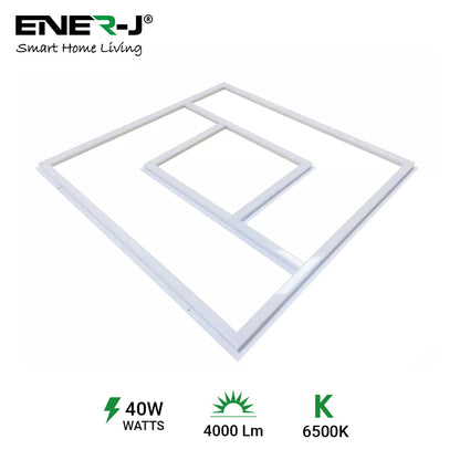 60x60cm LED Panel Light with PD Design - 40W, Cool White, Frame Border Edge Lights | Single pack - 6500K