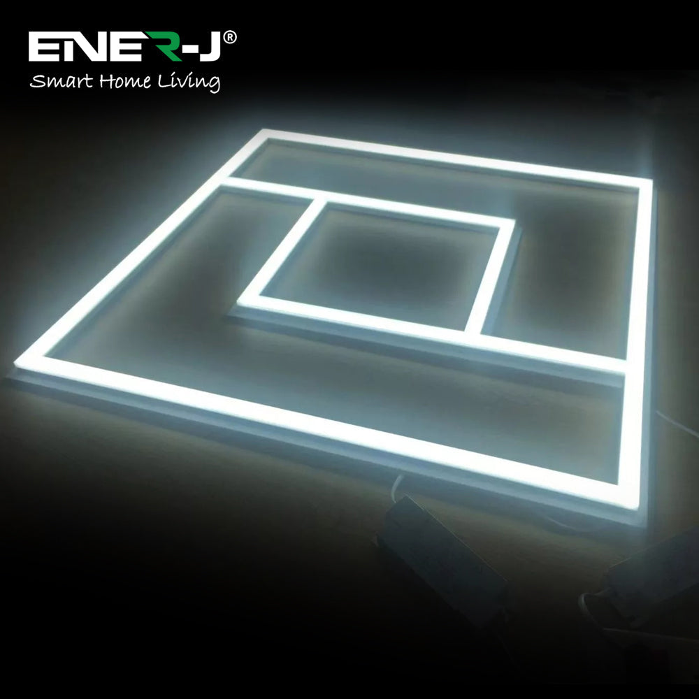 60x60cm LED Panel Light with PD Design - 40W, Cool White, Frame Border Edge Lights | Single pack - 6500K