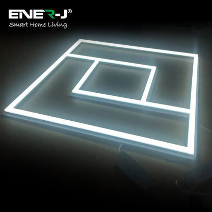 60x60cm LED Panel Light with PD Design - 40W, Cool White, Frame Border Edge Lights | Pack of 4 - 6500K