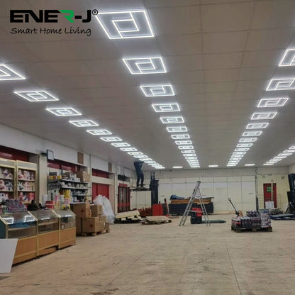 60x60cm LED Panel Light with PD Design - 40W, Cool White, Frame Border Edge Lights | Pack of 6 - 6500K