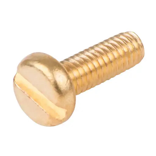 M4x12 Pan Head Slot Screws Brass Per 1