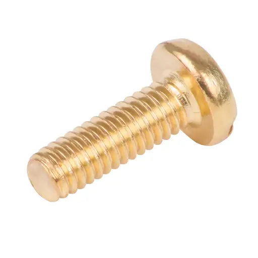 M4x12 Pan Head Slot Screws Brass Per 1