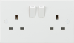 13A 2G DP Switched Socket with Twin Earths - ASTA Approved MLA