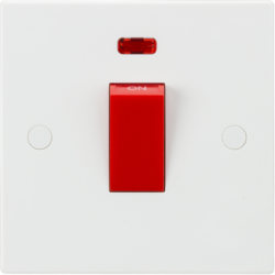 45A DP Switch with Neon (1G size) - Red Rocker MLA