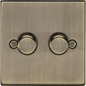 MLA 2G 2-way 10-200W (5-150W LED) Intelligent dimmer - Antique Brass