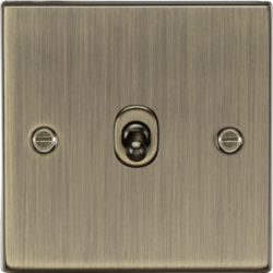 MLA 10AX 1G 2-way Toggle Switch - Antique Brass CSTOG1AB